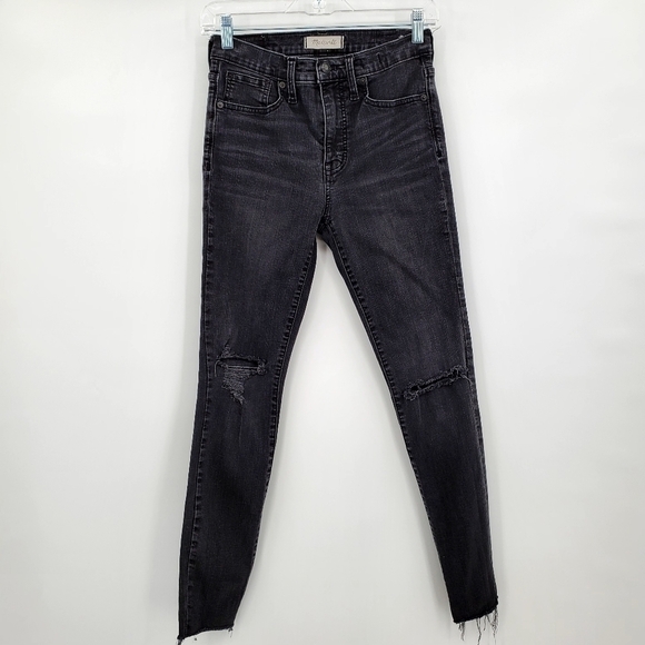 Madewell 9" Mid-Rise Skinny Jeans in Black Sea - Picture 4 of 10